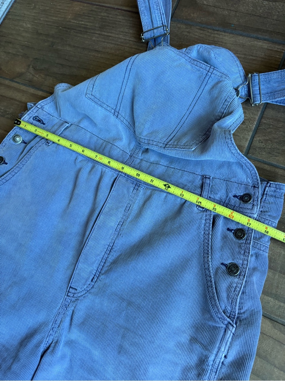 Free People Lavender Corduroy Wide Leg Overalls Bib Pants - Picture 12 of 14